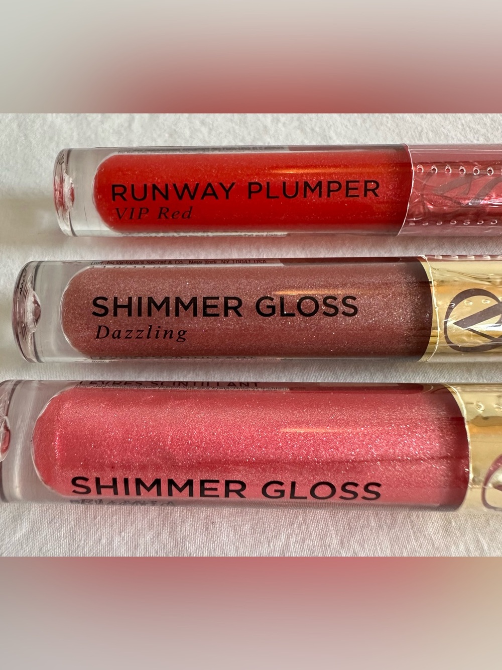 Victoria's Secret Lip Gloss Trio — Red, Brown, Pink - Picture 3 of 4